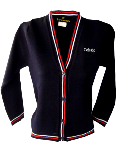 Sweater abierto lineas en...